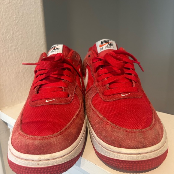 Nike Air Force 1 Game Red/White Men's - Size 8- 820266-601 - Picture 7 of 11